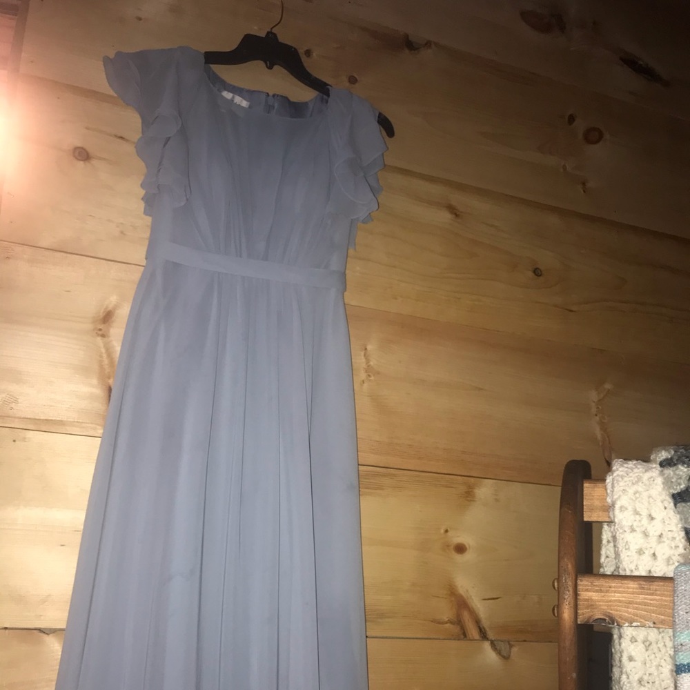 Azazie Bridesmaid Dress Dusty Blue